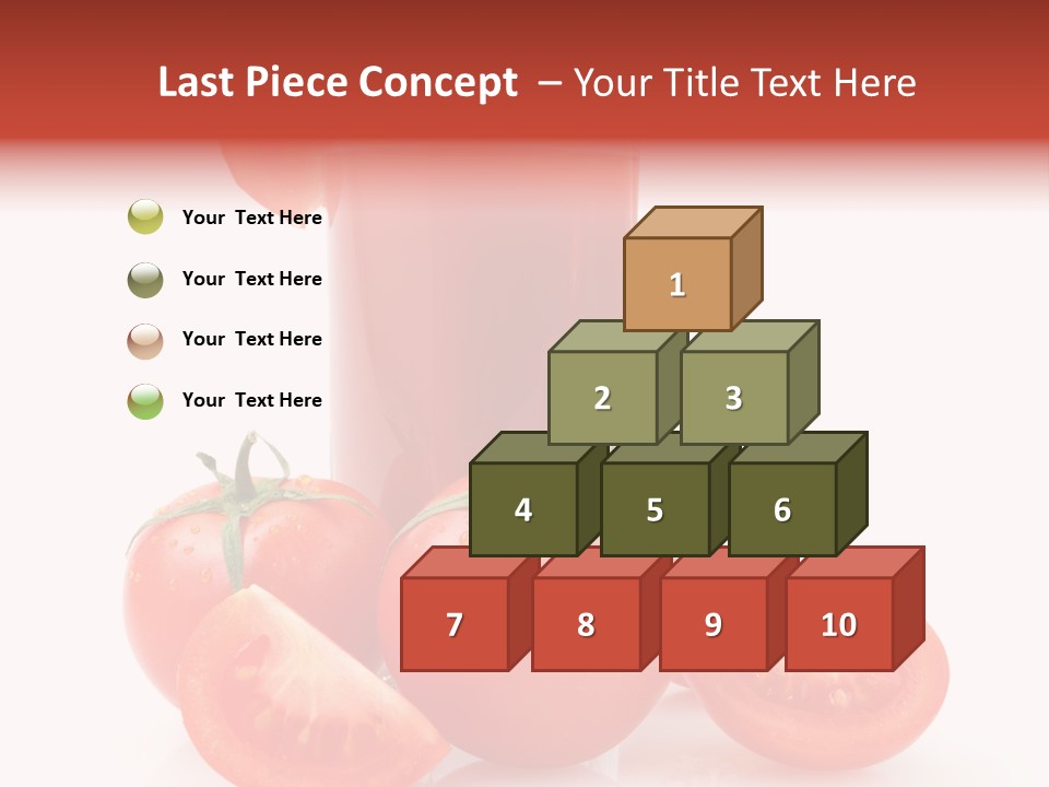 Glass Cut Vegetarian PowerPoint Template