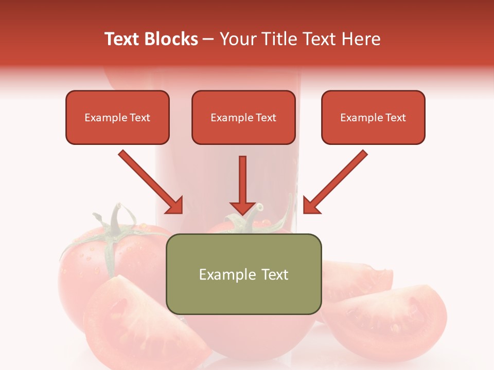 Glass Cut Vegetarian PowerPoint Template