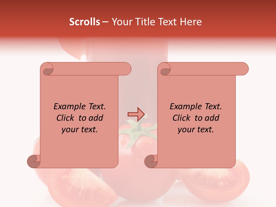 Glass Cut Vegetarian PowerPoint Template