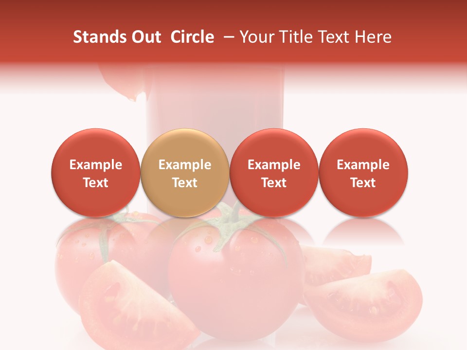 Glass Cut Vegetarian PowerPoint Template