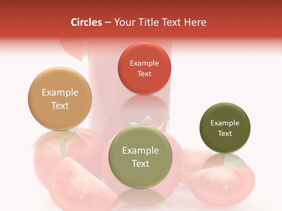 Glass Cut Vegetarian PowerPoint Template