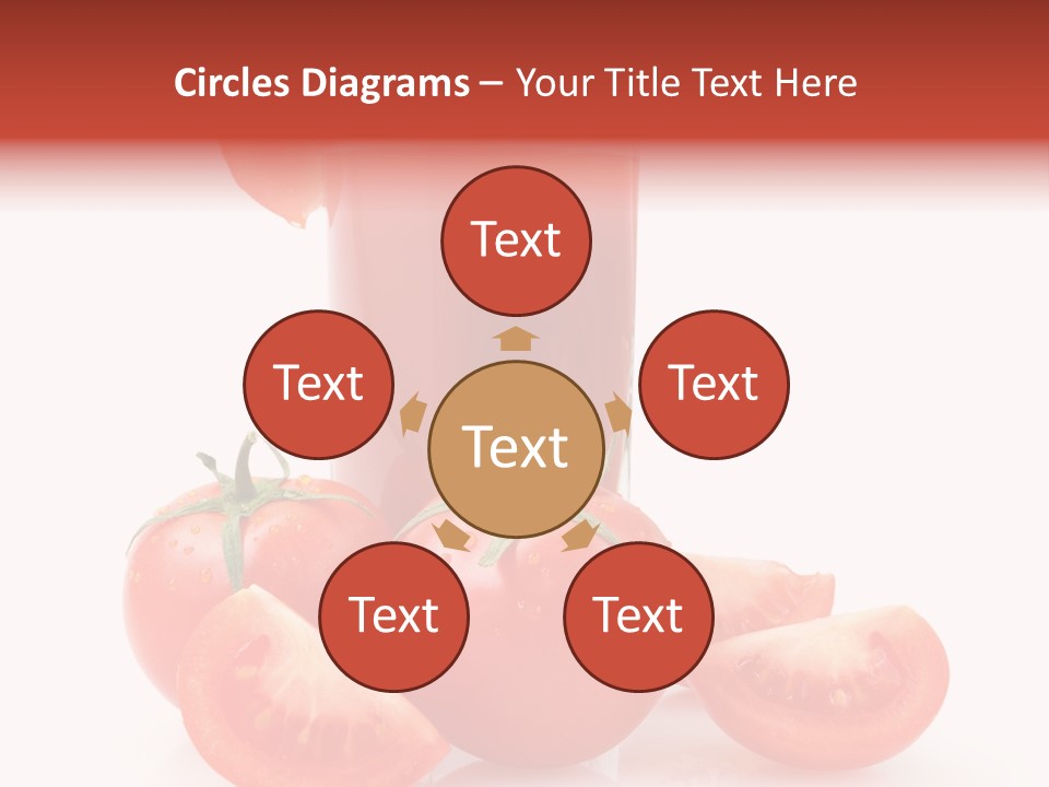 Glass Cut Vegetarian PowerPoint Template