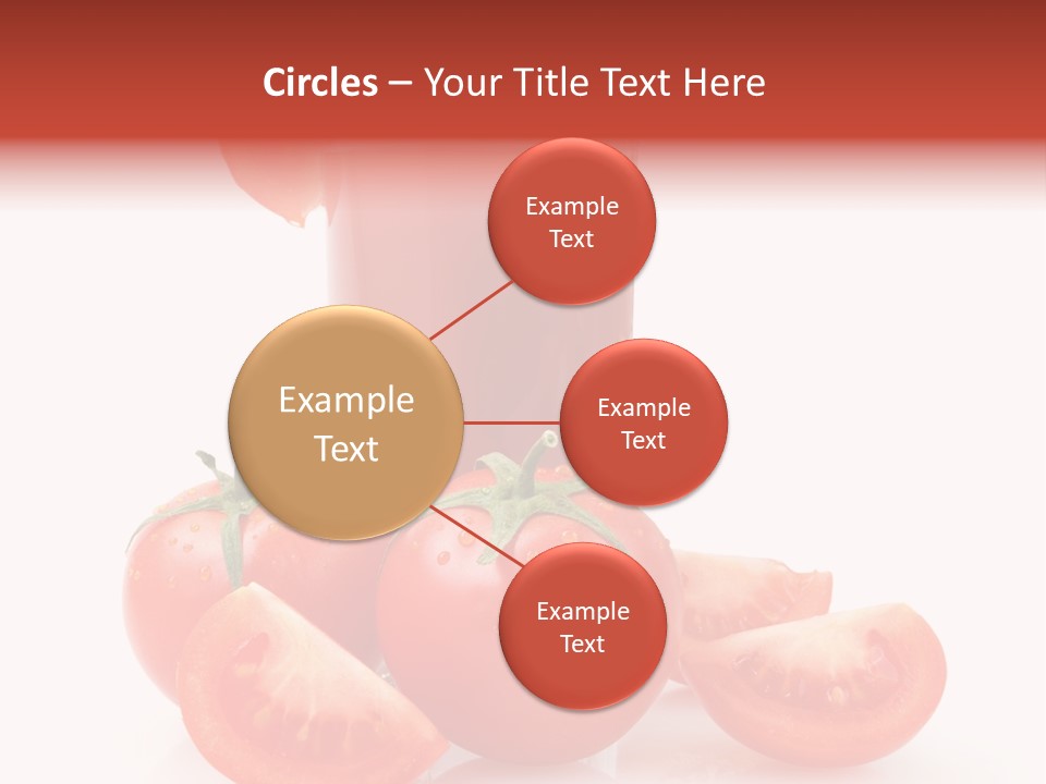 Glass Cut Vegetarian PowerPoint Template