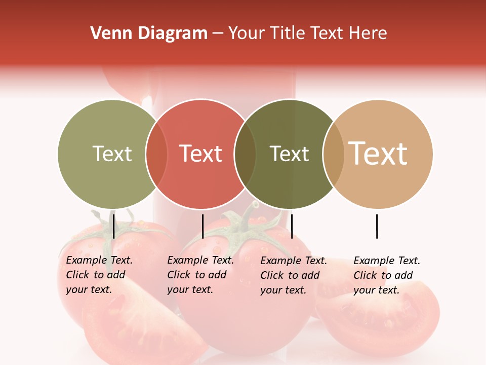 Glass Cut Vegetarian PowerPoint Template