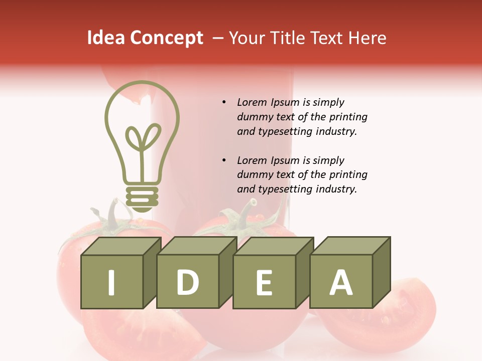 Glass Cut Vegetarian PowerPoint Template