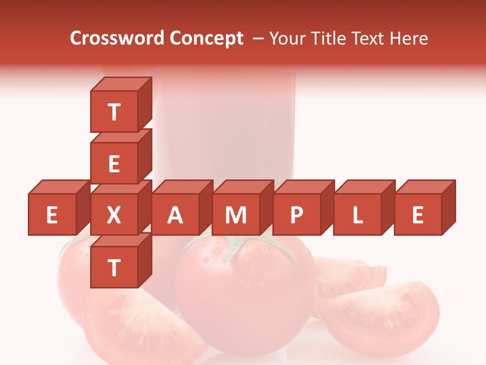 Glass Cut Vegetarian PowerPoint Template