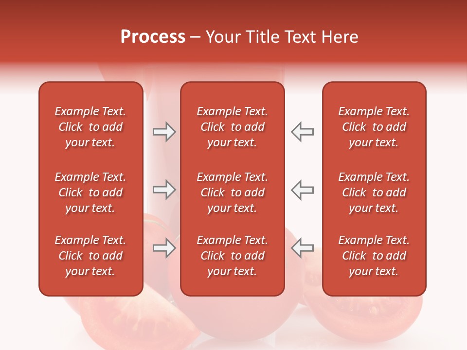 Glass Cut Vegetarian PowerPoint Template