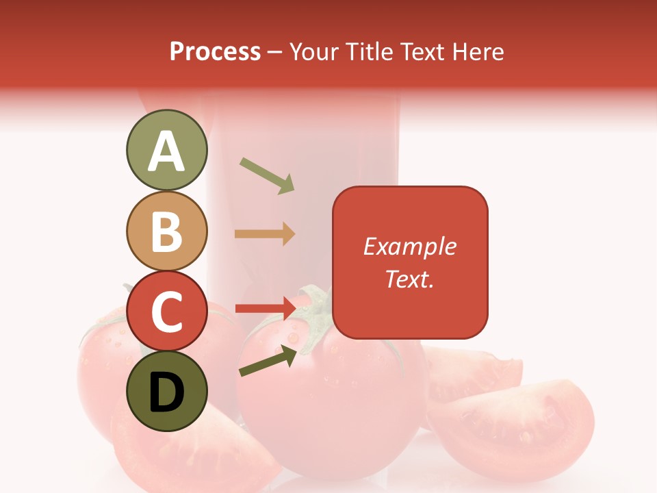 Glass Cut Vegetarian PowerPoint Template