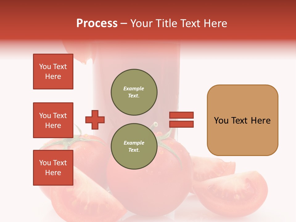 Glass Cut Vegetarian PowerPoint Template