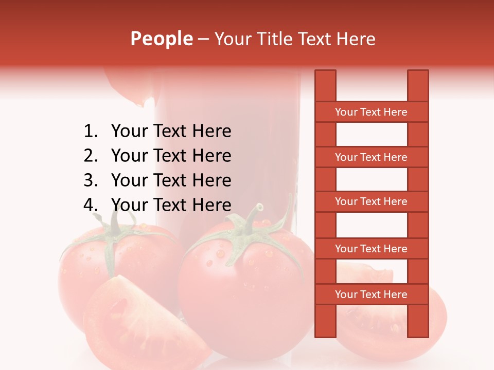 Glass Cut Vegetarian PowerPoint Template