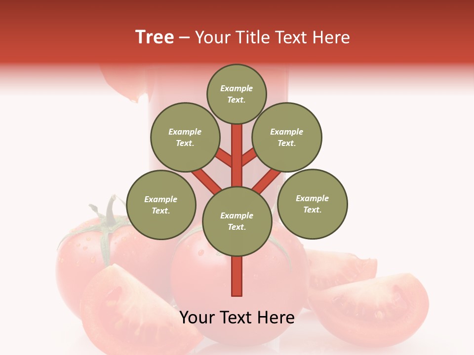 Glass Cut Vegetarian PowerPoint Template
