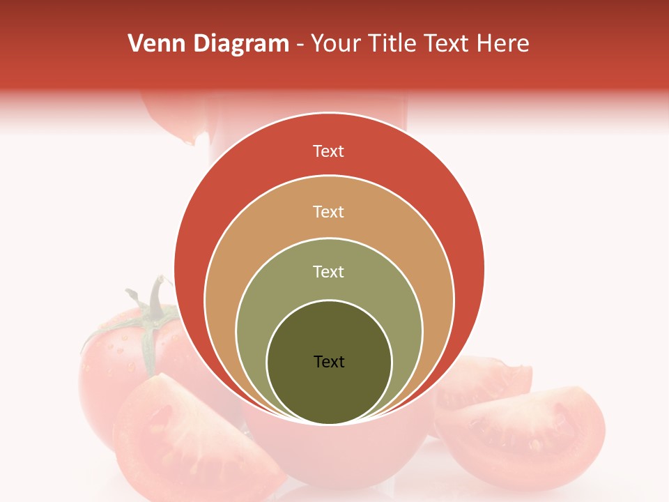 Glass Cut Vegetarian PowerPoint Template
