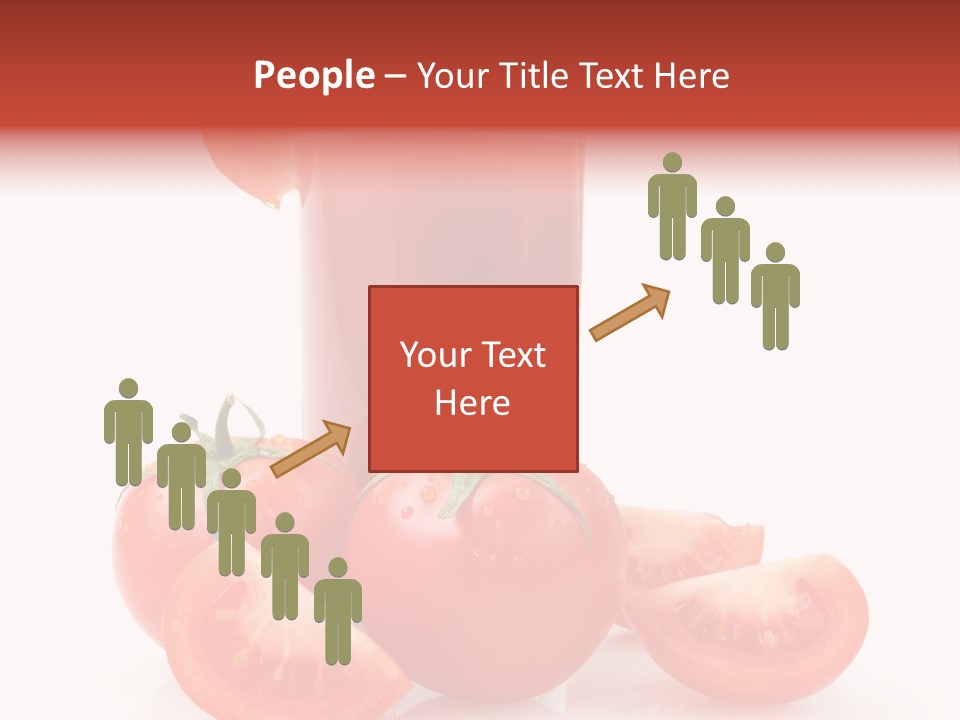 Glass Cut Vegetarian PowerPoint Template