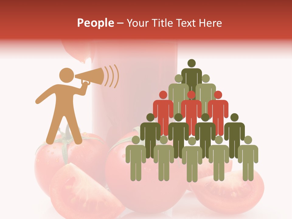 Glass Cut Vegetarian PowerPoint Template