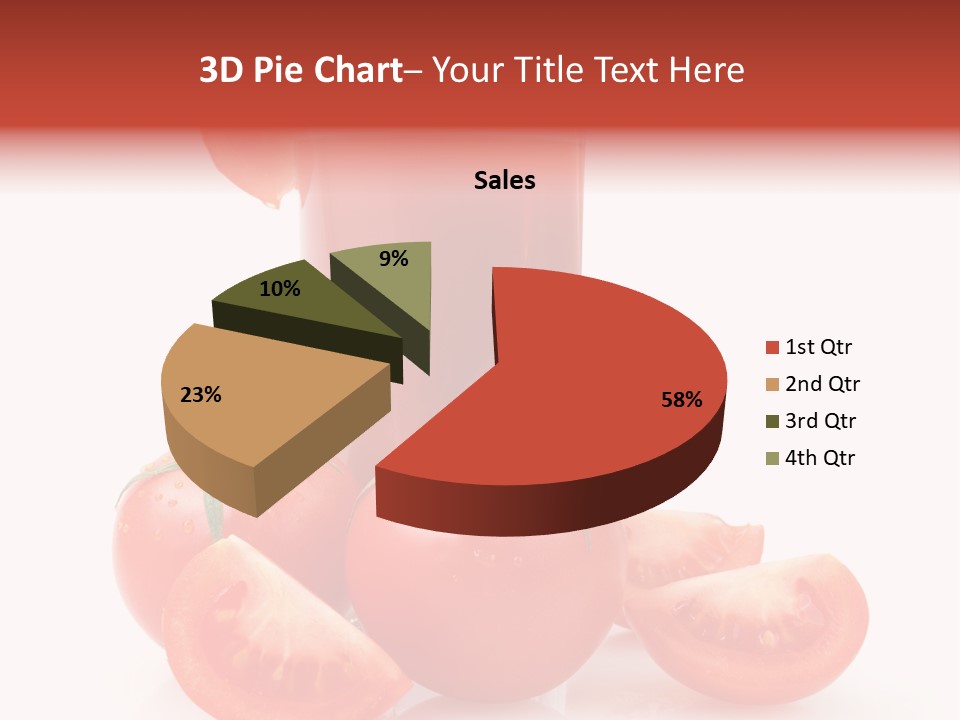 Glass Cut Vegetarian PowerPoint Template