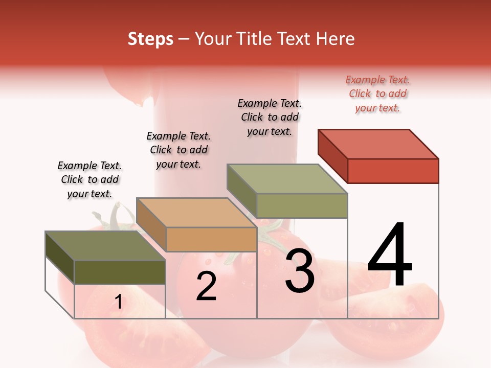 Glass Cut Vegetarian PowerPoint Template