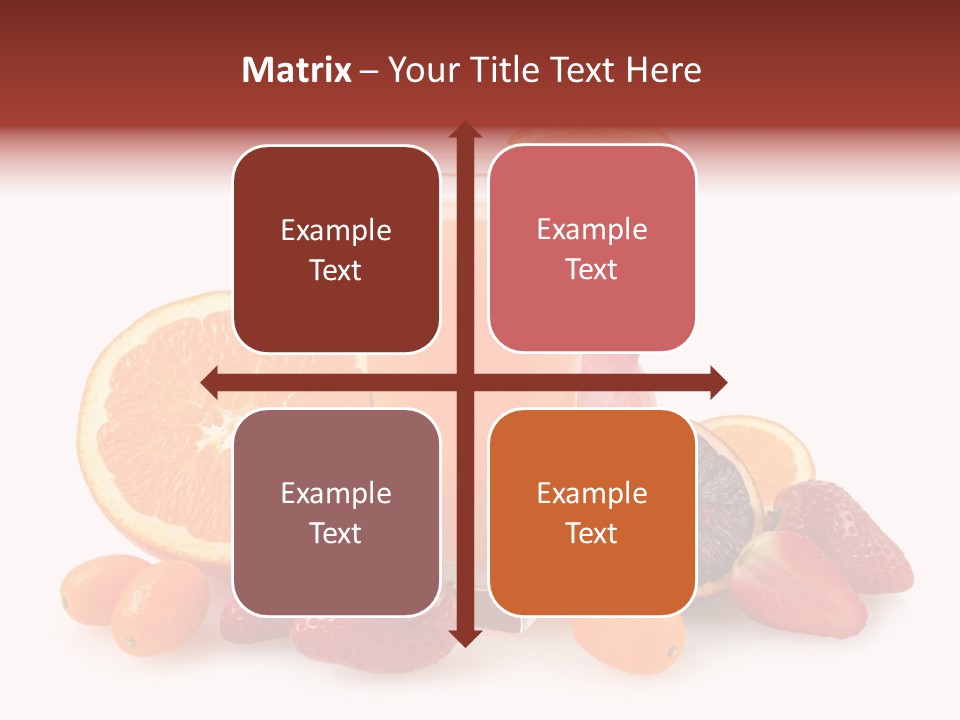 Tropical Kumquat Beverage PowerPoint Template