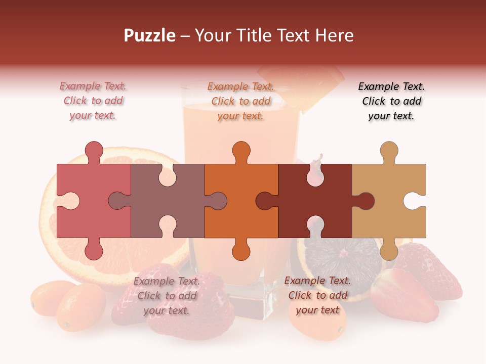 Tropical Kumquat Beverage PowerPoint Template