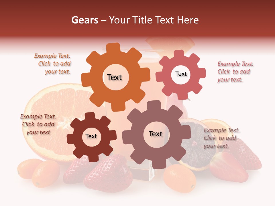 Tropical Kumquat Beverage PowerPoint Template