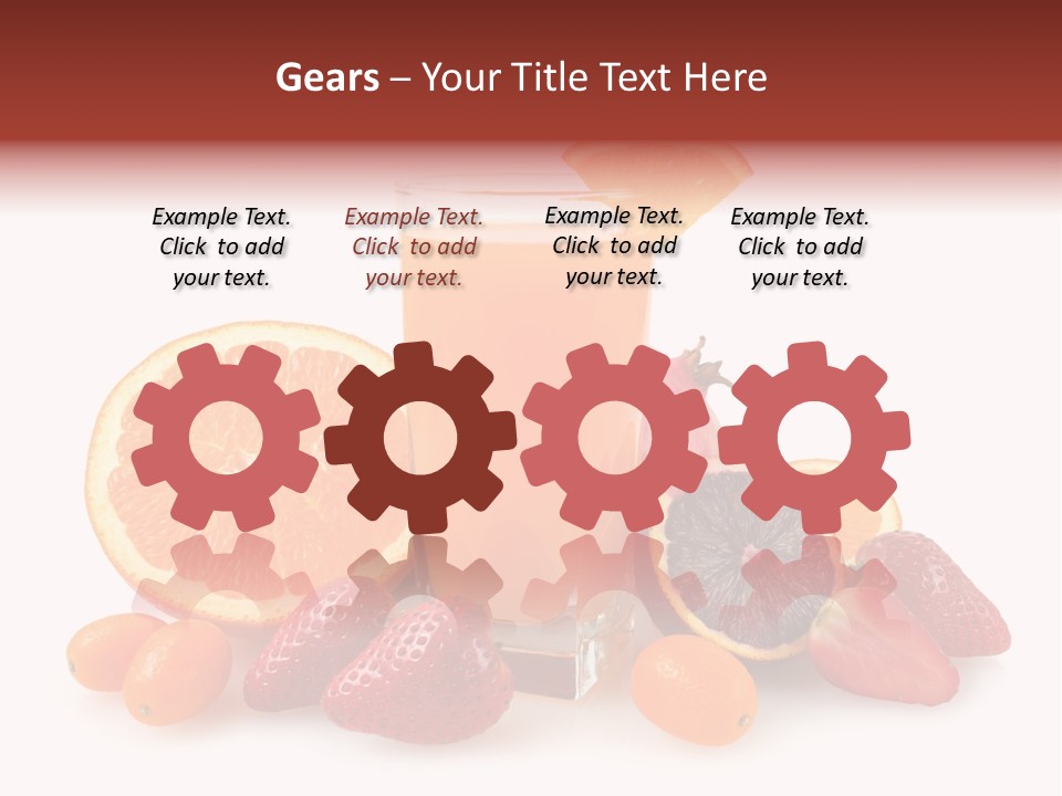 Tropical Kumquat Beverage PowerPoint Template