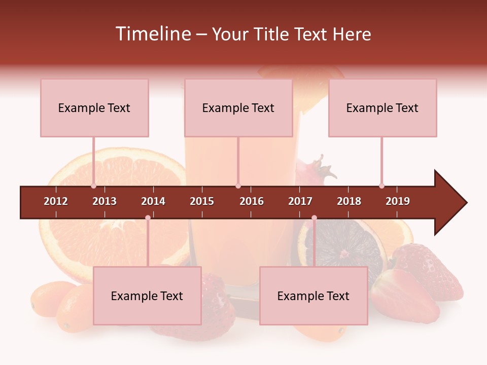 Tropical Kumquat Beverage PowerPoint Template