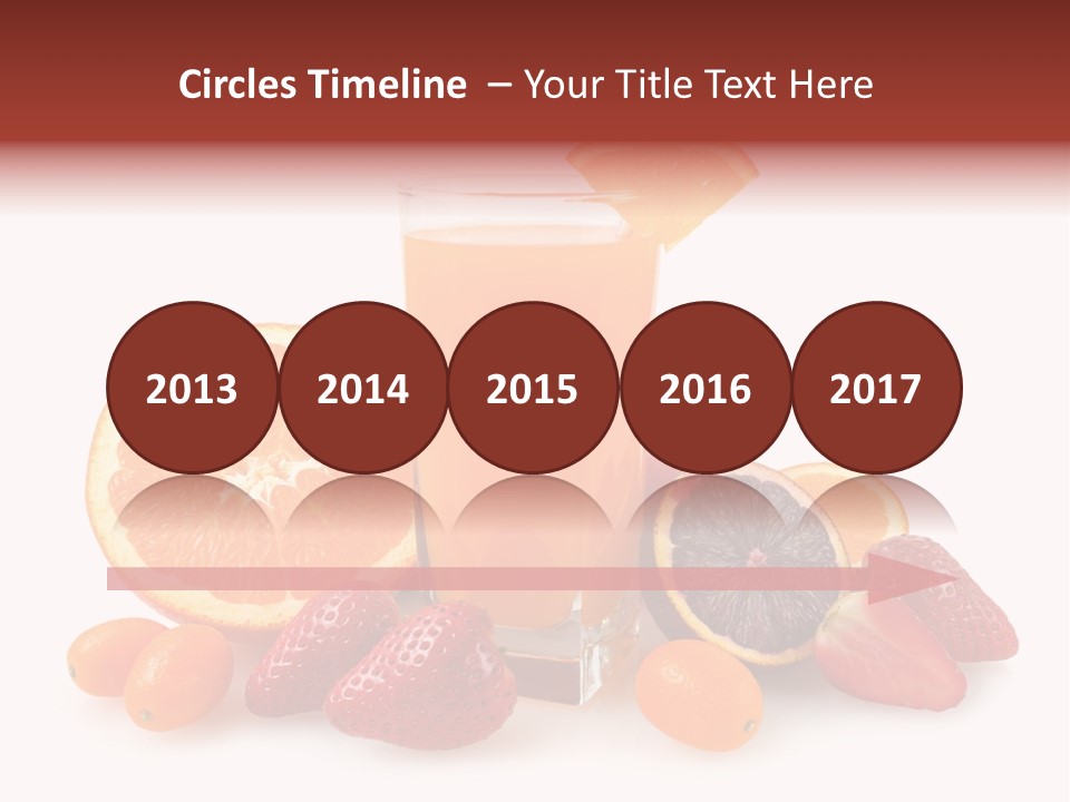 Tropical Kumquat Beverage PowerPoint Template