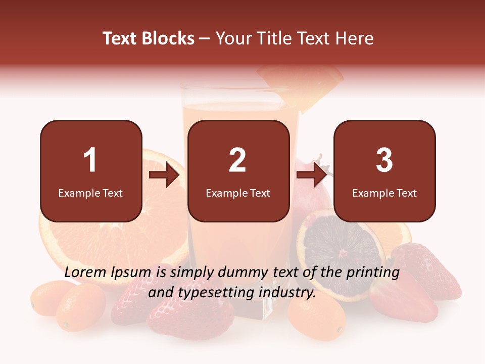 Tropical Kumquat Beverage PowerPoint Template