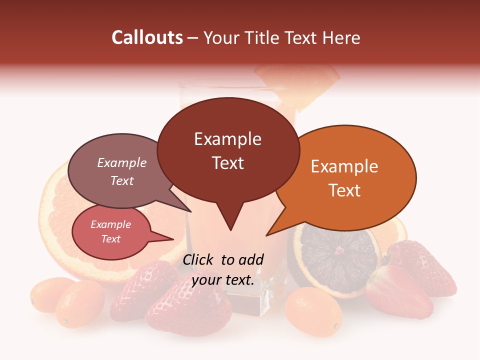 Tropical Kumquat Beverage PowerPoint Template