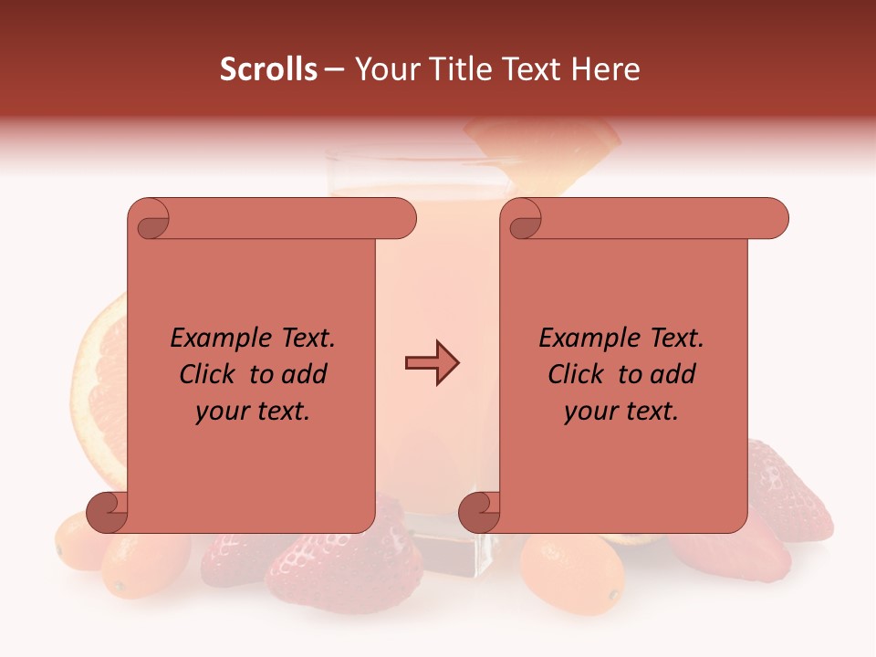 Tropical Kumquat Beverage PowerPoint Template