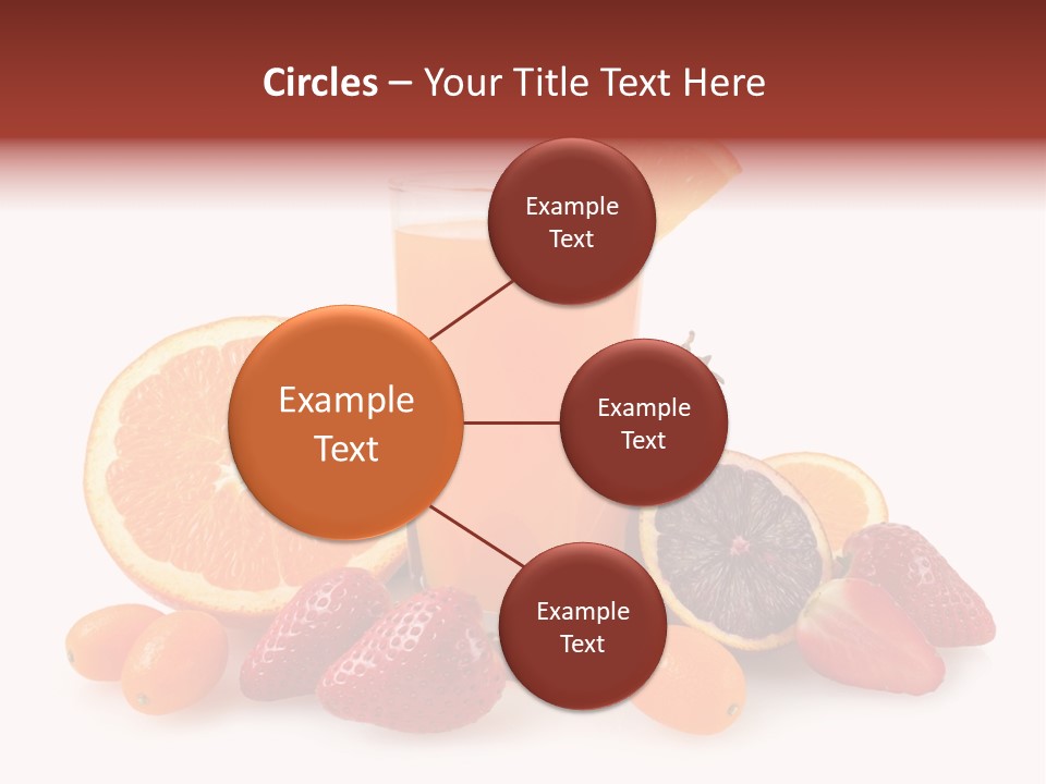 Tropical Kumquat Beverage PowerPoint Template