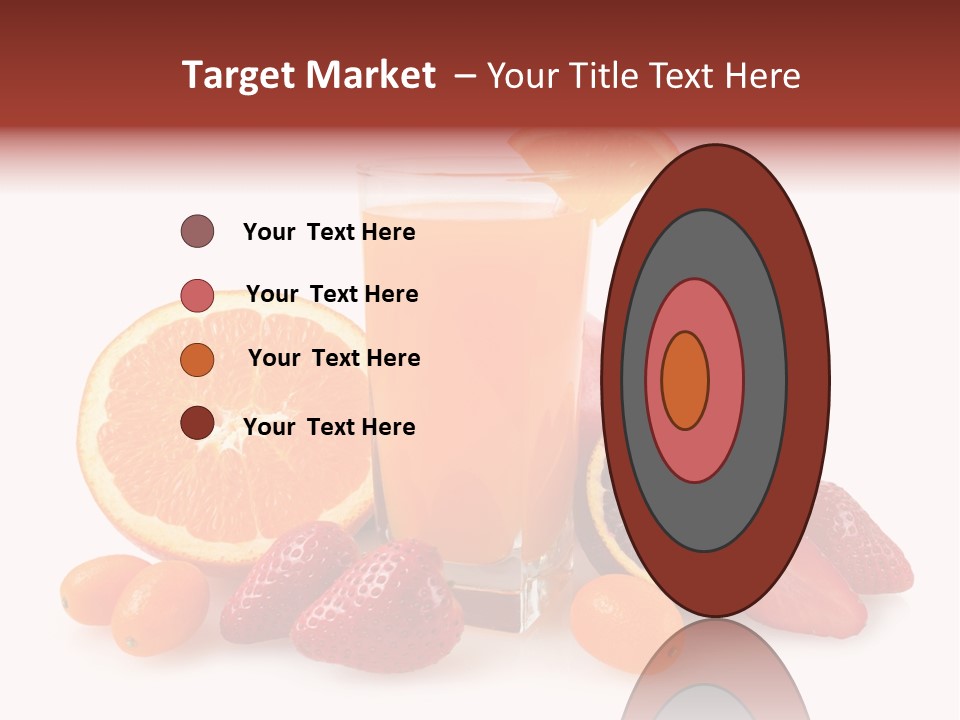 Tropical Kumquat Beverage PowerPoint Template