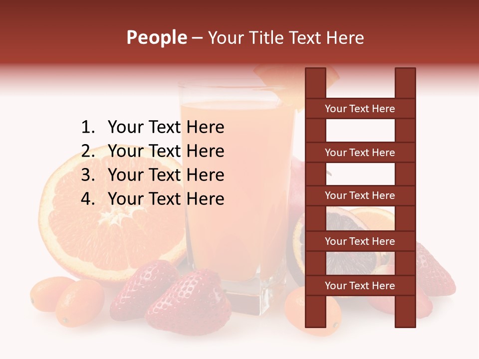 Tropical Kumquat Beverage PowerPoint Template