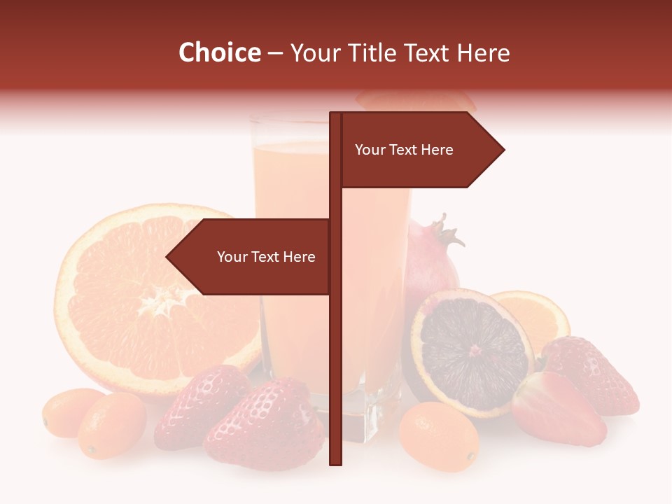 Tropical Kumquat Beverage PowerPoint Template