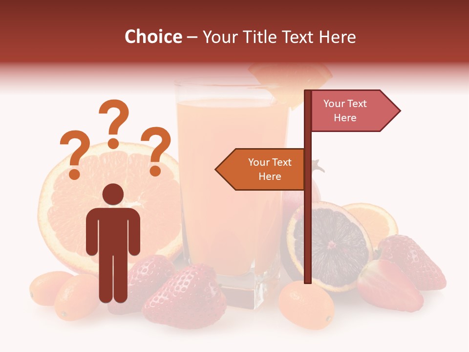 Tropical Kumquat Beverage PowerPoint Template