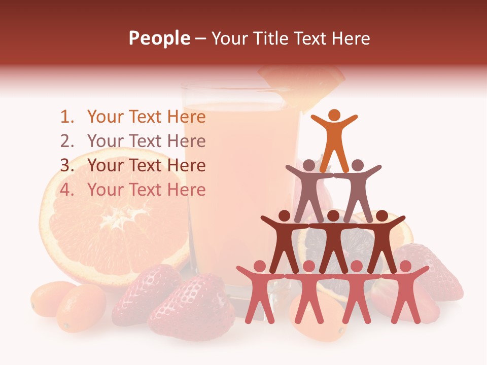 Tropical Kumquat Beverage PowerPoint Template