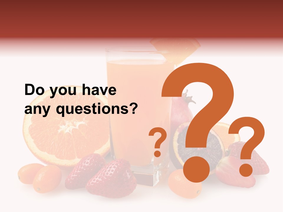 Tropical Kumquat Beverage PowerPoint Template