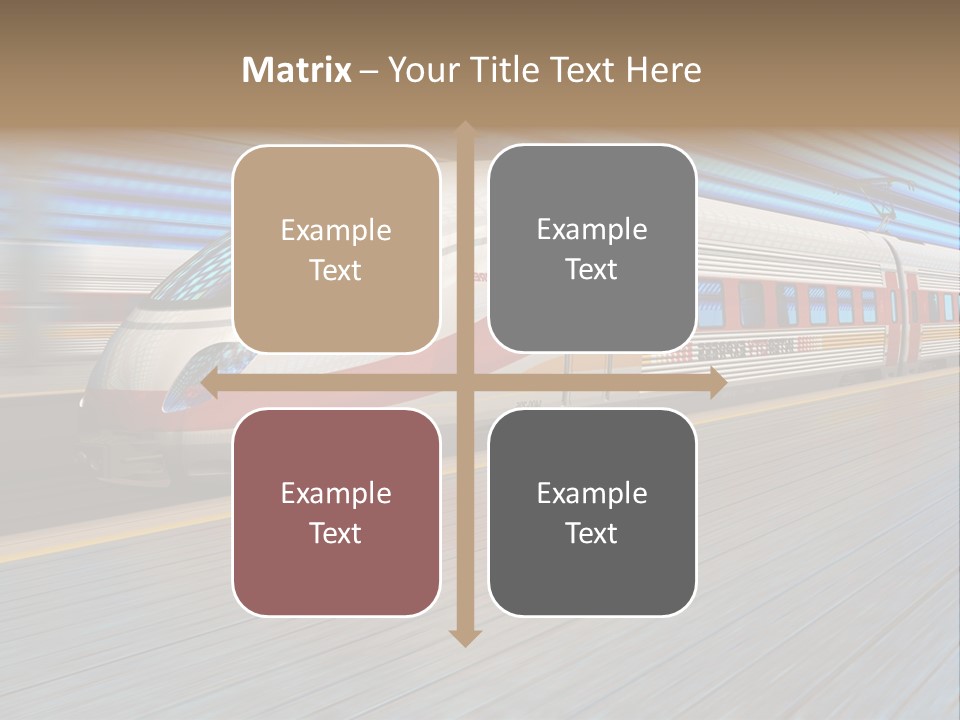 Arrival Road Train PowerPoint Template