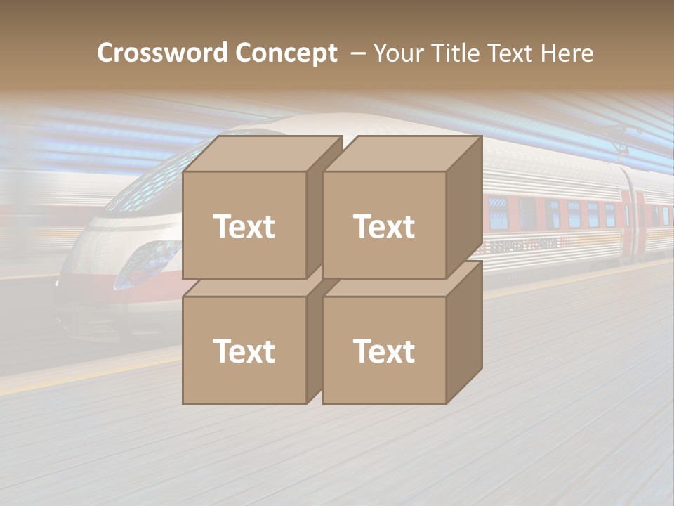 Arrival Road Train PowerPoint Template
