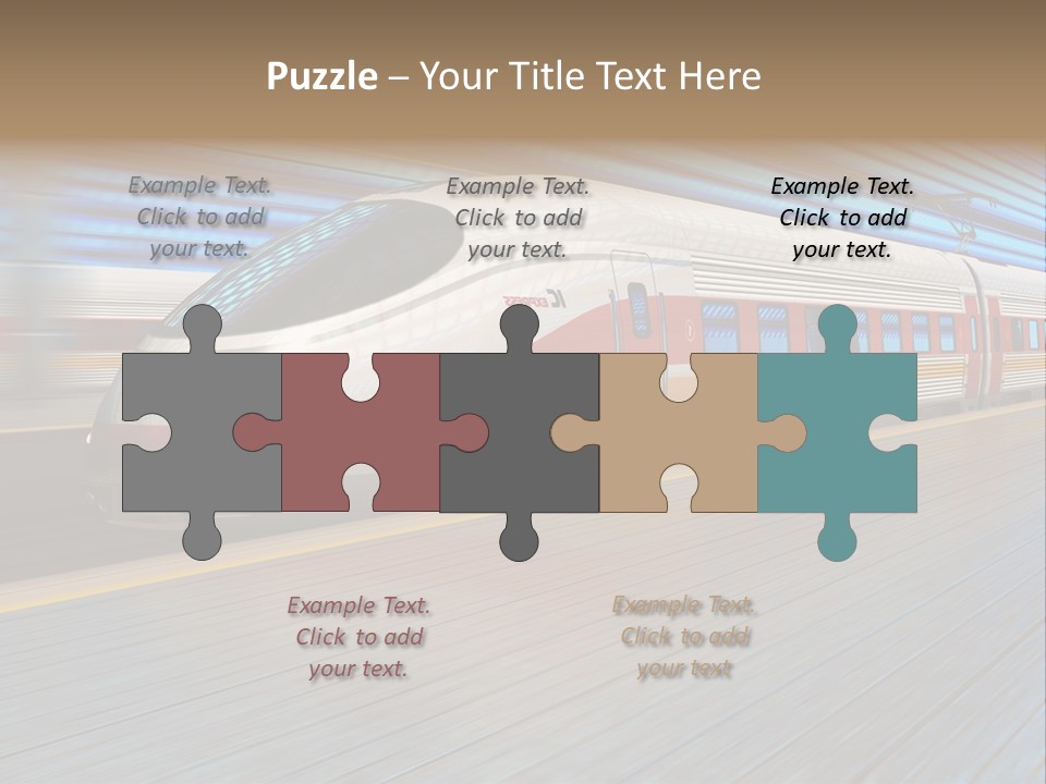 Arrival Road Train PowerPoint Template