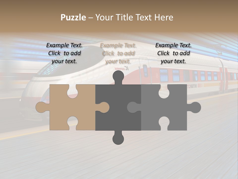 Arrival Road Train PowerPoint Template