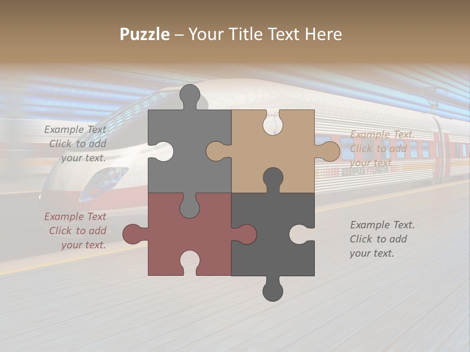 Arrival Road Train PowerPoint Template