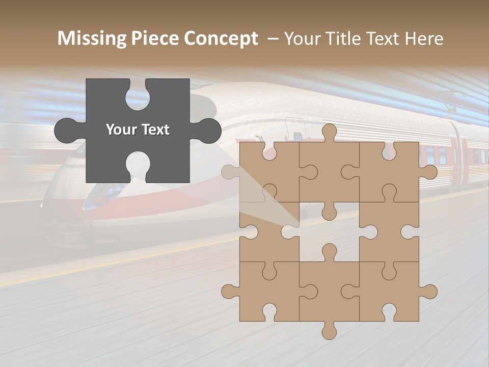 Arrival Road Train PowerPoint Template