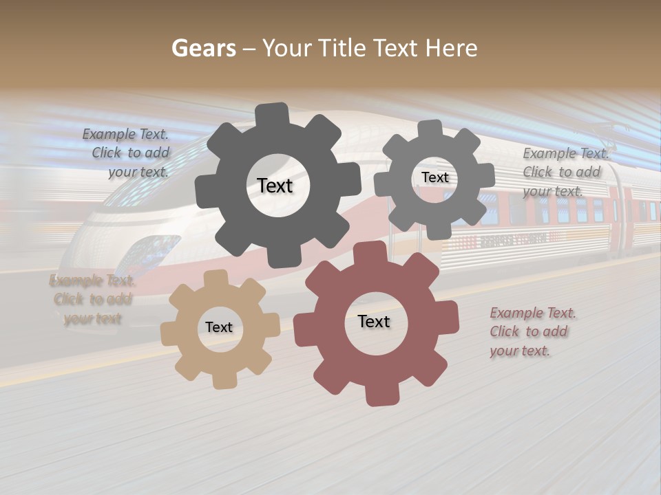 Arrival Road Train PowerPoint Template
