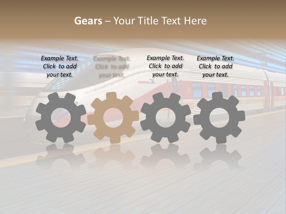 Arrival Road Train PowerPoint Template