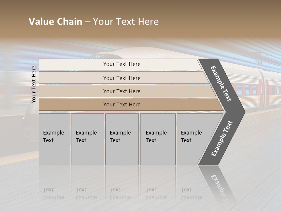 Arrival Road Train PowerPoint Template