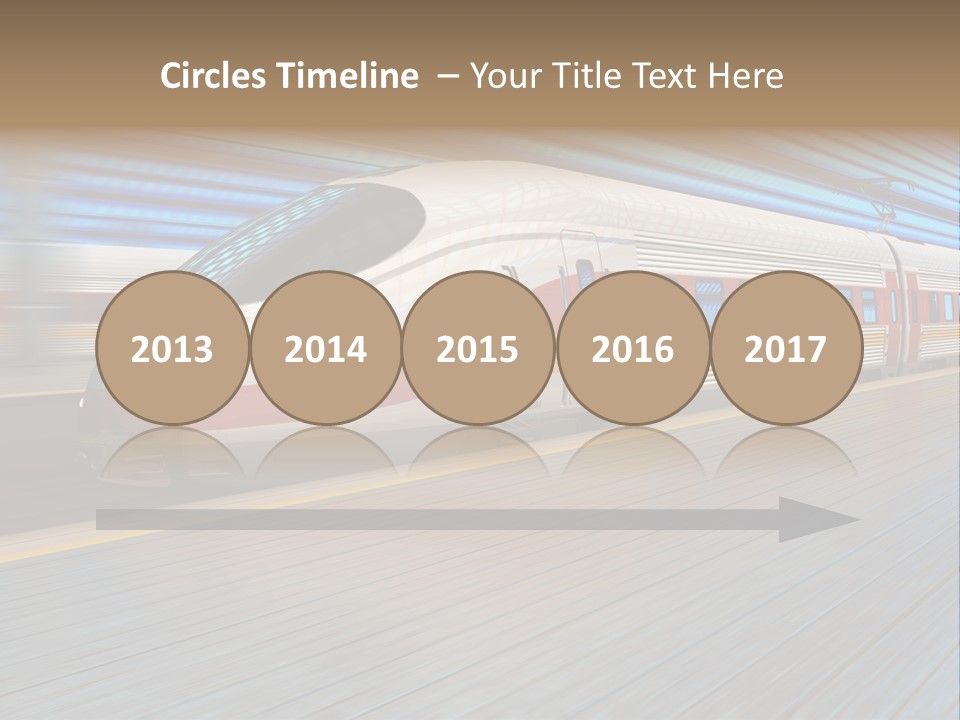 Arrival Road Train PowerPoint Template