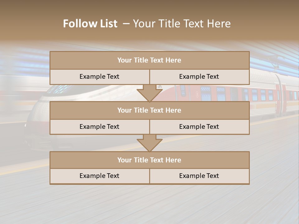 Arrival Road Train PowerPoint Template