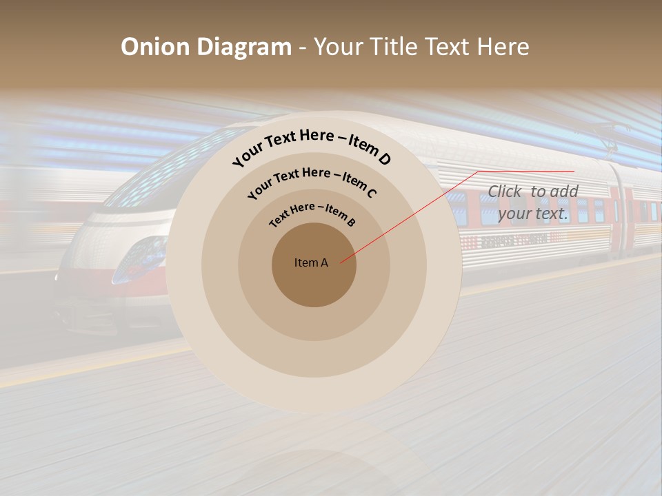 Arrival Road Train PowerPoint Template