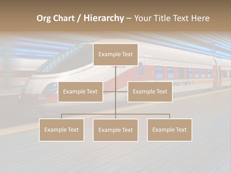 Arrival Road Train PowerPoint Template