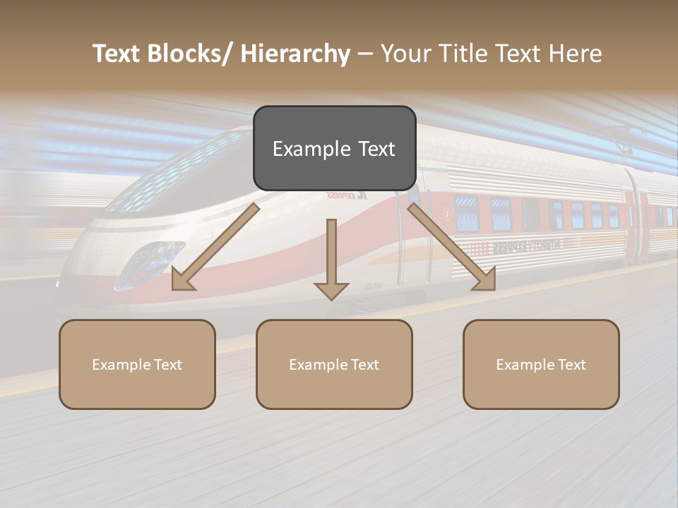 Arrival Road Train PowerPoint Template